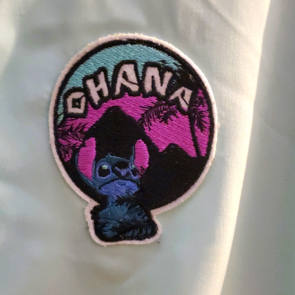 Disney Lilo & Stitch Patched Girls Satin Souvenir Jacket💙🤍 - Picture 11 of 16